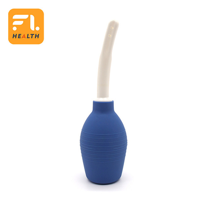 Zwarte siliconen klysma bol kit 7.6 oz Schoon anale douche met 19.7in slang